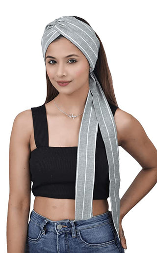 The Headscarves Cotton Linen Front Twisted Band With Tails For Headwear Headband (SS282)