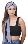 The Headscarves Cotton Linen Front Twisted Band With Tails For Headwear Headband (SS282)
