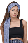 The Headscarves Cotton Linen Front Twisted Band With Tails For Headwear Headband (SS282)