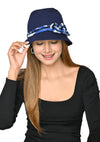 Bamboo Viscose Nadora Bucket Hat  with 2 Printed Headbands for Women