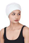 Beautifull  Bamboo Viscose Beanies Cap With Printed Front Rose Flower Band