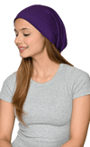 Bamboo Viscose Slouchy Satin Lined Headwear For Women's