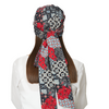 Beautiful Cotton Printed Long Tail Headwrap For Women's Blue