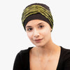 Bamboo Viscose Cap Headwear Turbans With Gathered Band ( 2 Piece Set )