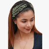 Stylish head wraps Bamboo Embroidered Headband for Women