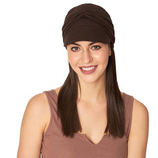 Cute Hats For Chemo Patients Visor Cap with Detachable Band ( 2 Piece Set )