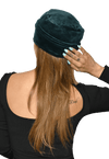 Fashionable Velvet Brooch Turban For Women's Headwear