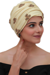 Bamboo Viscose Embroidered Headwear For Women