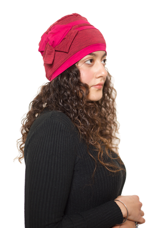 Fleece Spandex One Side Flower Patch Headwear For Women