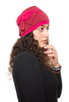 Fleece Spandex One Side Flower Patch Headwear For Women
