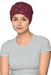 Trendy Printed Bamboo Viscose Headwrap With Gathered Band