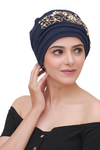 Embroidered Turban Stylish Head Wraps For Women theheadscarves